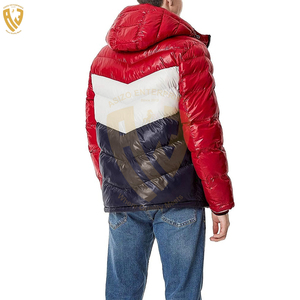 Custom Made Men's Winter <b>Jacket</b> with Stand Collar <b>Waterproof</b> <b>Padded</b> Quilted Canvas Custom Logo Outdoor Puffer <b>Jacket</b> - Product Image 4