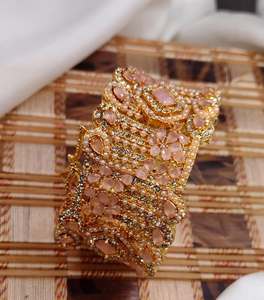 Conjuntos de brazaletes de joyería artificial de acero inoxidable para mujer de calidad superior más vendidos al por mayor precio barato para bodas - Product Image 2