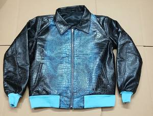 Nueva Chaqueta de Cuero Genuino para Hombre con Estampado de Cocodrilo, Chaqueta de Motociclista - Product Image 2