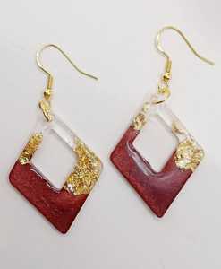 <b>Resin</b> <b>Earrings</b> Handmade <b>Resin</b> <b>Earrings</b> <b>Resin</b> Drop <b>Earrings</b> - Product Image 4