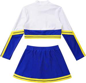 Uniformes de Animadoras para Competencia, Rojos y Negros, de Manga Larga con Cristales Brillantes, para Mujeres y Niñas, en Varios Tamaños - Product Image 1