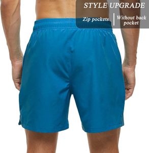 ชุดว่ายน้ำสีทึบมีกระเป๋าแบบมีซิป3กางเกงผ้าตาข่ายเรียงรายชายหาดยุโรปและอเมริกาจัดส่งแบบสั้น - Product Image 2