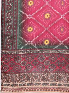 Mujeres étnicas florales yugo diseño regular puro algodón Kurta con pantalones y Dupatta indio pakistaní tradicional salwaar kameez - Product Image 5