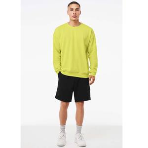 Sweat-shirt à col rond rose clair Solide Lose Casual Pullover - Product Image 4