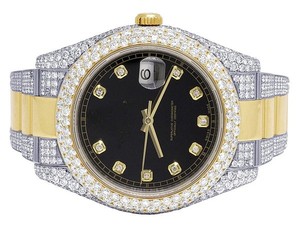 Oferta especial VVS Moissanite Diamond Black Dial Mecánico Automático Iced Out Reloj Hip Hop Lujo Hombres Moda De India Vendedor - Product Image 2