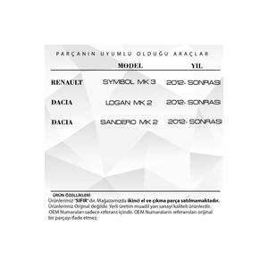 Rétroviseur blanc - Droit pour Clio, Symbol, Dacia Sandero, Logan - Product Image 4