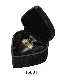 Urne miniature décorative en laiton pour partager les cendres lors de rassemblements commémoratifs, offrant une distribution significative - Product Image 2