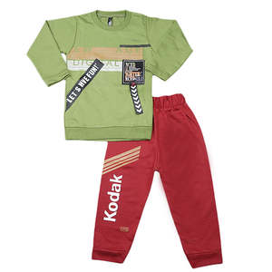 Traje de 2 Piezas de Manga Larga para Niños - Verde - Product Image 3