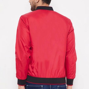 Concevez votre propre logo Veste bomber en toile d'hiver pour homme Service OEM Léger Logo frontal à vendre - Product Image 3