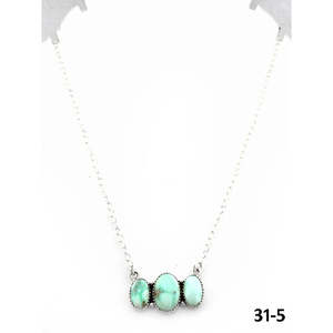 Collier classique perlé style sud-ouest Paloma en argent sterling avec motif ancre religieuse, orné de turquoise, de perles et de diamants, idéal pour les cadeaux - Product Image 5