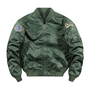 Chaqueta Bomber de Nailon de Alta Calidad para Hombre, Bordada, Acolchada, Premium, Estilo Urbano, Moderna, Chaqueta de Moda - Product Image 1