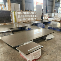 Projet 740 Étonnant Jaune Clair Surface Mince Blanc Veines Float Particule Artificielle Quartz Pierre Armoire De Cuisine Top