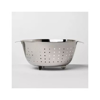 Panier passoire en maille d'acier inoxydable 304 haute performance, grande capacité, écologique, compatible lave-vaisselle pour une manipulation facile des aliments