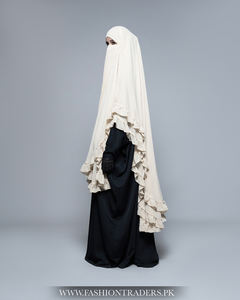 Robe Khimar Hijab à la Conception Simple, Faite à la Main, pour Femmes Musulmanes, Soirée de l'Aïd, Tissu en Polyester, Respirant, Séchage Rapide, Léger - Product Image 6