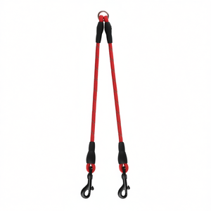 <b>Dual</b> <b>Leads</b> Patterned Round Rope <b>Dog</b> Leash for Pet Owners - Product Image 2