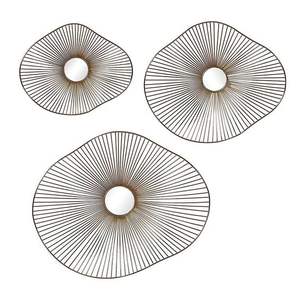 Modern Abstract Design <b>Wall</b> Art High Quality Golden Finishing <b>Hanging</b> Decorative <b>Wall</b> <b>Mirror</b> for Home Hotel Office - Product Image 2