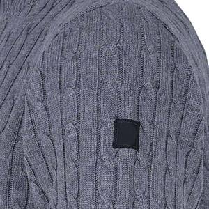 2025 hommes nouveau printemps hiver pull à col roulé couleur unie à manches longues pull pleine fermeture éclair tricoté coton respirant avant - Product Image 4