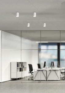 White surface-mounted <b>ceiling</b> <b>light</b> GU10 70x100mm. (Jueric 10301) - Product Image 2