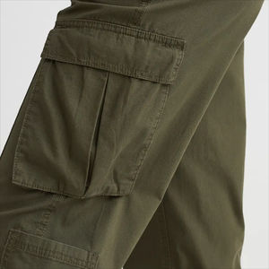 Pantalones de chándal tácticos con logotipo personalizado de alta calidad, pantalones Cargo deportivos de cintura alta para hombre, transpirables, estilo recto sólido - Product Image 5