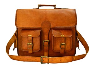 Buy Genuine Leather Handmade Vintage Cross Body Sling Messenger <b>Bag</b> Briefcase Brown Leather Handbag for <b>Men</b> and Women <b>Bag</b> - Product Image 5