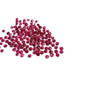 Rubis naturel de Birmanie non traité, taille marquise, 2 mm et 3 mm, pierres précieuses en vrac pour bijoux, rondes calibrées, couleur rouge - Product Image 4