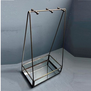 Support à bijoux décoratif, plateau organisateur avec support, finition antique - Product Image 1