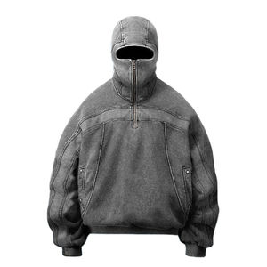 Sudadera con Capucha Gruesa, Transpirable, Personalizada, con Lavado Ácido Decolorado al Sol, Impresión Digital, Felpa Francesa 100% Algodón - Product Image 2