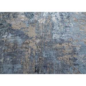 Alfombra Kavi Gris Negra de Lana y Seda de Bambú Anudada a Mano, Diseño Abstracto Moderno para el Hogar, Pasillo, Forma Rectangular, Grosor de 10 mm -Esk-439 - Product Image 3