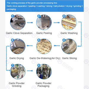 Baixin Machinery 100-2000kg Poudre d'ail faisant la machine Broyeur d'ail Machine Ligne de production - Product Image 4