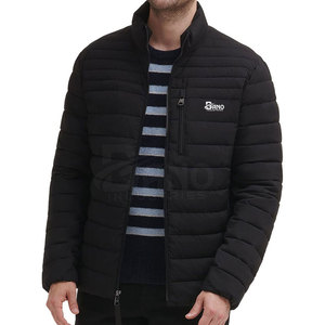 2023 ODM Men's High Street Style <b>Puffer</b> <b>Jacket</b> Solid Color Casual Windbreaker New Fashion Windproof Fabric <b>Light</b> Zipper Winter - Product Image 4