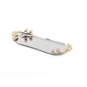 Export Quality Customized Decorative Aluminum <b>Metal</b> <b>Tray</b> for Home Decor-Christmas Ramadan Low Bulk Serving <b>tray</b>. - Product Image 5