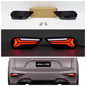 Para ISUZU <span class=keywords><strong>MU</strong></span>-X Mux 2021-2026, 4 Funciones, Luces Reflectoras Traseras para Parachoques, Luces LED de Advertencia Traseras, Niebla, Freno, Señal de Giro y Reversa, 2 Piezas - Product Image 2