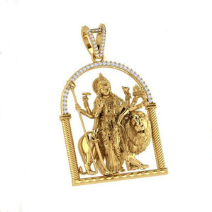 Iconic Lab Grown Diamond Pendant Charm 14K Gold E Color Brilliant Cut VVS2 Flawless Premium Exquisite Women's Classic Jewelry - Product Image 2