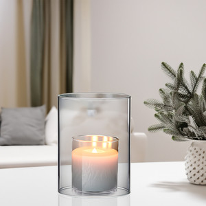 HST4708 - Tubo de Chimenea Transparente para Velas Tipo Huracán [Sin Base] - 4.7 x 8 - Product Image 2