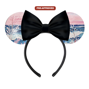 Diadema Negra Pintable con Diseño de Océano Rosa para Niños y Niñas, Accesorio para el Cabello para Manualidades y Dibujo, Ideal para Fiestas de Cumpleaños - Product Image 1