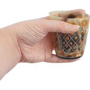 Verre à boire en corne polie artisanale d'approvisionnement en gros pour les fêtes et les collectionneurs disponibles au prix d'usine depuis l'Inde - Product Image 2