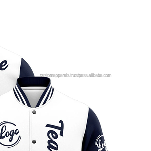 <b>Lightweight</b> All-season Varsity <b>Jacket</b> with Custom Embroidery for Versatile Year-round Outerwear - Product Image 4