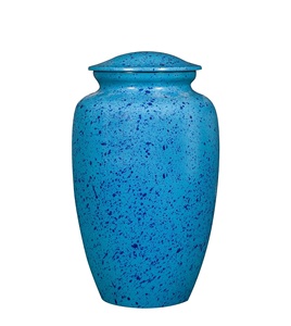 Urne en étain pour cendres humaines Urne de crémation pour cendres adultes-Urnes de crémation pour cendres humaines en métal peint à la main Enterrement et funérailles - Product Image 1