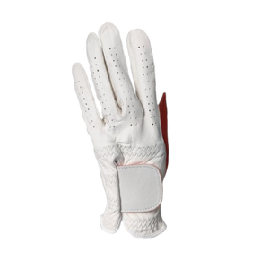 Gant de golf personnalisé en cuir Cabretta blanc, qualité supérieure, durable, léger, respirant, sportif, à doigts complets, réglable - Product Image 2