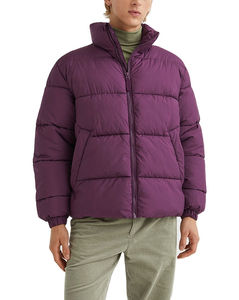 Men Winter Formal Coated Puffer Jacket <b>Waterproof</b> <b>Warm</b> Stylish Outerwear with Front Logo for Middle East Retailers OEM Service - Product Image 1