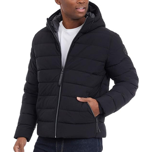 เสื้อแจ็คเก็ตขนเป็ดมีฮู้ดของผู้ชายเสื้อแจ็คเก็ตขนเป็ดมีฮู้ดกันน้ำระบายอากาศได้ดีสำหรับแบรนด์2025ออกแบบได้ตามต้องการ - Product Image 3