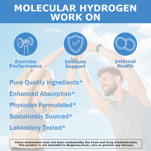 Tabletas de Hidrógeno Molecular, Suplemento de Magnesio para Energía y Salud Cerebral, Tabletas de H2 con Soporte Antioxidante, 90 Tabletas - Product Image 3