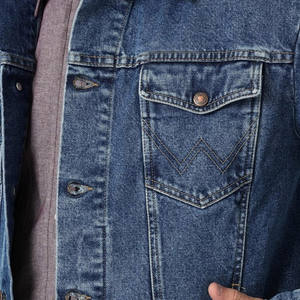 แจ็กเก็ตยีนส์สำหรับผู้ชายเสื้อแจ็กเก็ตยีนส์แนวสตรีทดีไซน์ตามสั่ง - Product Image 4