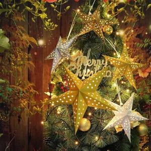 BINLU fait à la main 3D coloré étoile lanterne taille moyenne haute qualité décoration de noël - Product Image 6