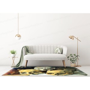 Alfombra Pirámide de Calaveras de Paul Cézanne, Alfombras Personalizadas, Alfombras Grandes, Alfombra para Cuarto de Hombre, Alfombra Suave con Pelo - Product Image 3