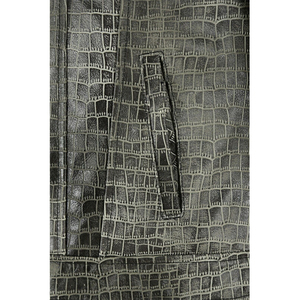 แจ็คเก็ตบอมเบอร์หนังแท้ระดับพรีเมียม คอตั้ง ผ้าแคนวาส ระบายอากาศได้ดี ลายเรียบ สำหรับทุกเพศ - Product Image 3