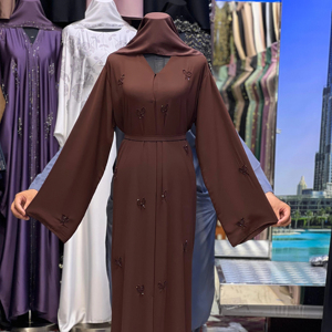 Nouvelle Abaya Noire Traditionnelle Islamique de Dubaï pour Femmes 2025 – Vêtement Musulman Respirant du Golfe, Origine Arabie Saoudite - Product Image 1