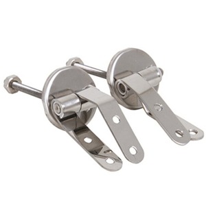 Asiento de Inodoro de MDF Verde Pastel con Bisagras de Acero Inoxidable - Product Image 5