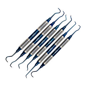 Juego de escalador de Hoz dental de 6 piezas de acero inoxidable de alta calidad para diente escalador dental de la mejor calidad - Product Image 2