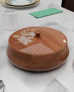 Plat à gratin en bois moderne avec poignées, taille personnalisable, passe au lave-vaisselle, pour usage domestique et en restauration - Product Image 3